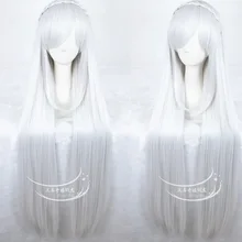 A different world from scratch hair accessories synthetic straight hair jewelry extension for Emilia cosplay wigs