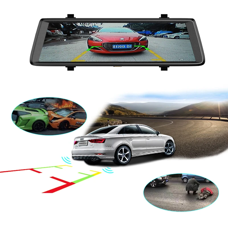 Автомобильные видеорегистраторы QUIDUX V6 10 &quotTouch Android 5 0 GPS навигаторы FHD 1080P camara grabacion