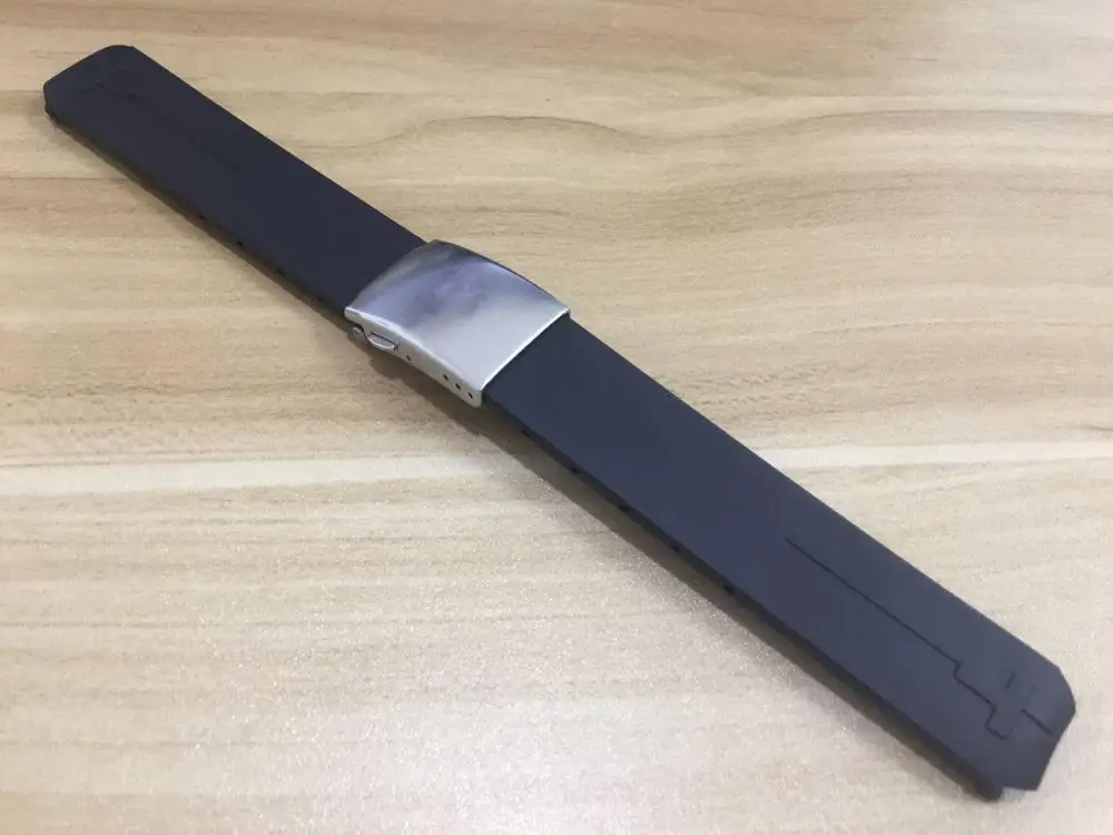 20MM Silver Buckle 20 мм 21 мм T013420A ремешок для часов T-Touch II Expert черный силиконовый резиновый ремешок для часов T013420A или T047420A - Цвет ремешка: 20MM Silver Buckle