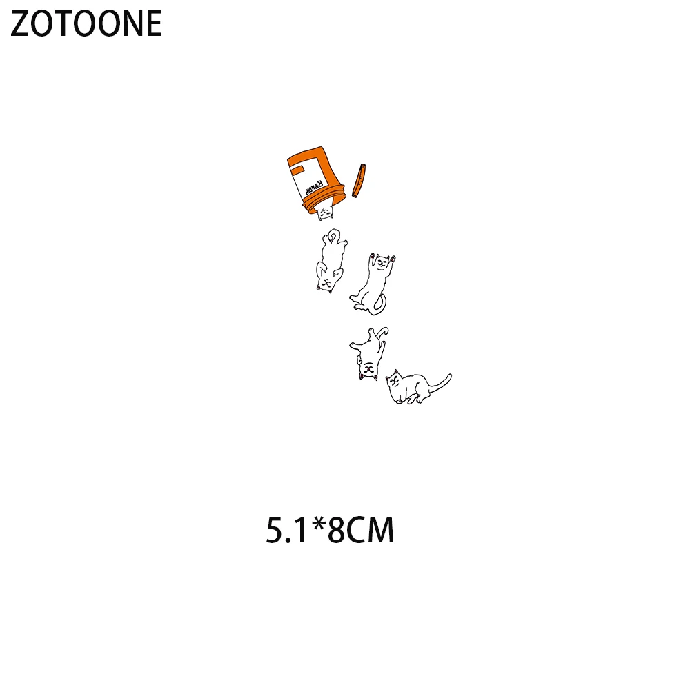 Модная переводная нашивка ZOTOONE с утюгом для щенков крутые нашивки котенком на