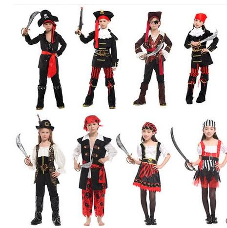 Fantasia Pirata Infantil, Traje Para Meninos E Meninas, Roupas Para Festa  De Carnaval, Halloween - Trajes De Cosplay - AliExpress