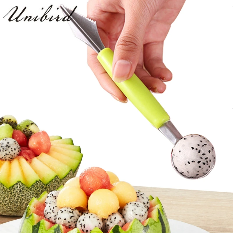 Unibird 2 in 1 Stainless Steel Dual head Fruit Ball Carving Knife