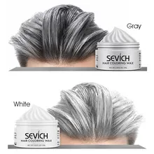 Временноого цвета воск для мужчин грязь DIY одноразовое формование пасты крем-краска для волос гель для окрашивания волос Стайлинг серебристо-серый