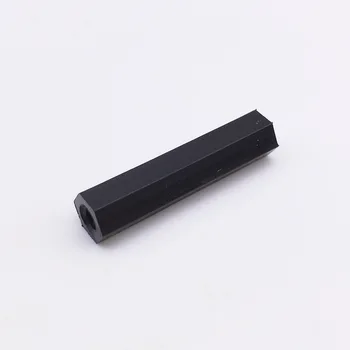 

M3x7 Nuts Hex PCB Spacer Standoff Pillar Female to Female Plastic Nylon Accessories for UAV Quadrotor Black Pack 100