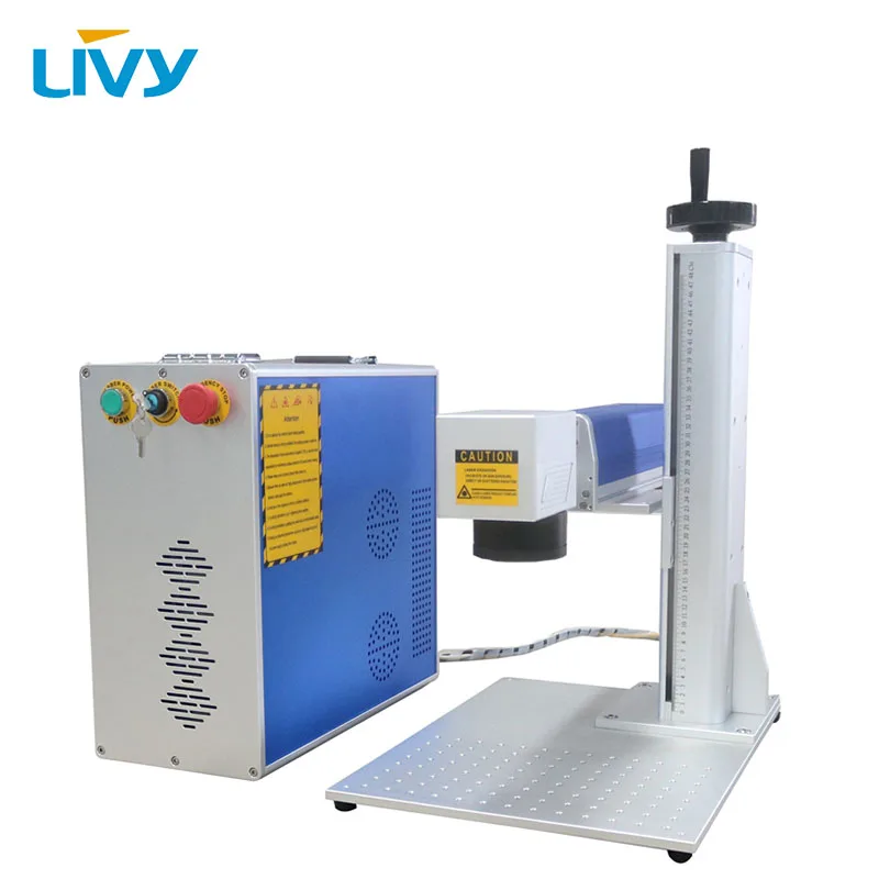Mini Metal laser engraver/portable Optical 20w 30w 50w fiber laser marking machine