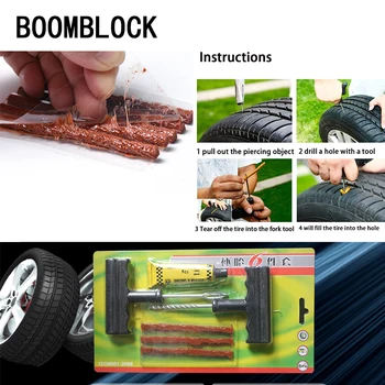 

BOOMBLOCK Facelift Professional Car Tire Repair Tool Kit For Peugeot 307 206 Jeep Ford Focus 2 3 VW Polo Golf 4 5 7 Touran T5 T4