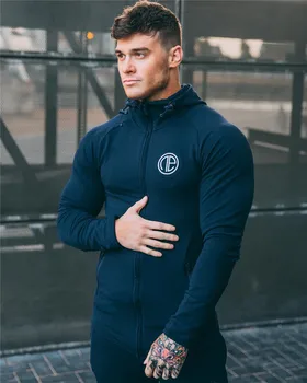 

Men Running Jackets 2017 New Breathable Fitness Sport Coats Gym Workout Jogging Sportswear