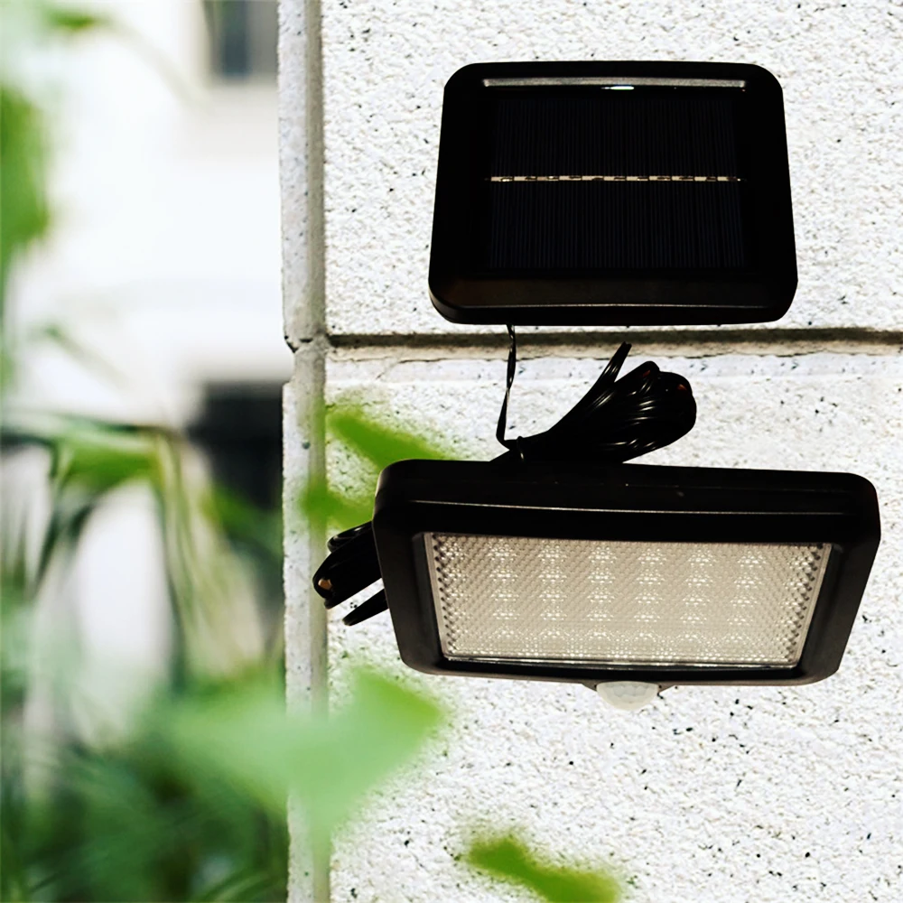 Online Waterproof 56 LED Outdoor Solar Power Lamp Motion Sensor Light Garden Security Lamp Intelligent Light dependent Control Lamps