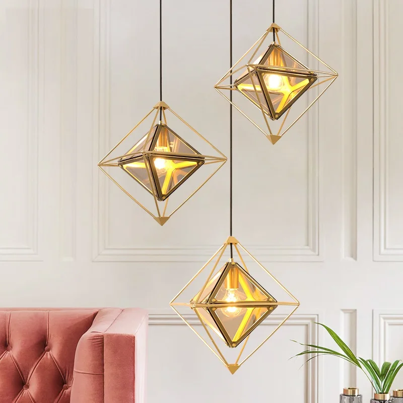 LukLoy LED Modern Glass Pendant Light 