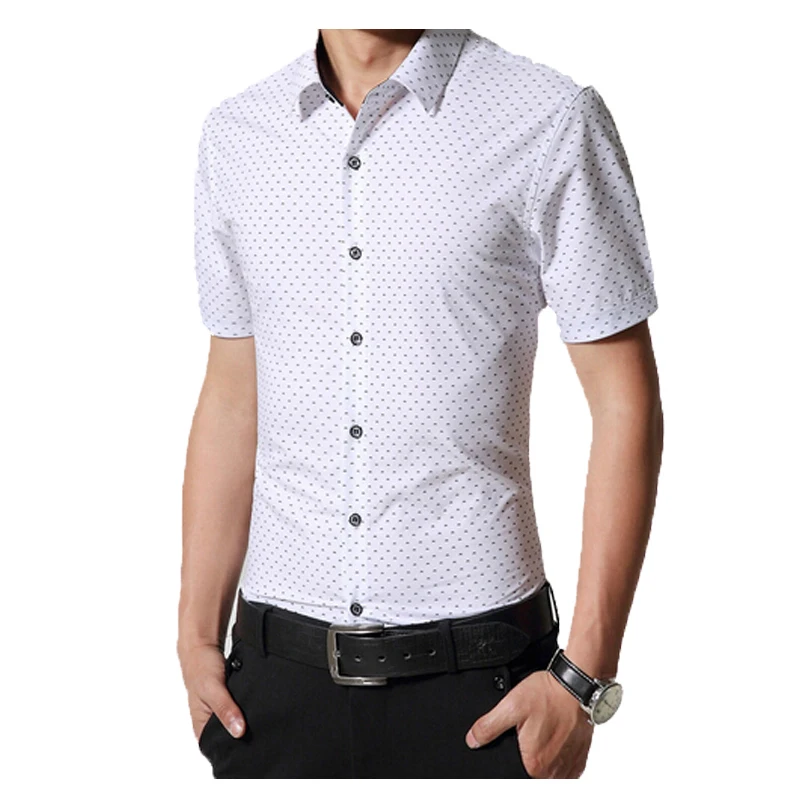 Aliexpress.com : Buy men dress shirt brand Short Sleeve Lapel mens ...