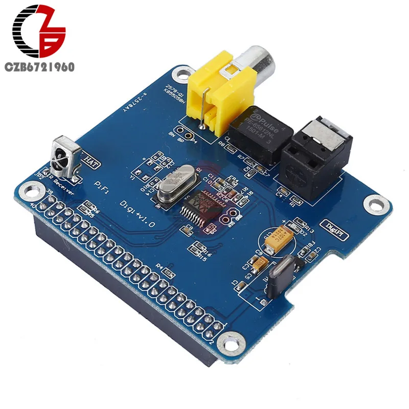 

PIHI HIFI Digi+ Digital Audio Sound Card I2S SPDIF Optical Fiber Expansion Board for Raspberry pi 2 model B / B+ / A+