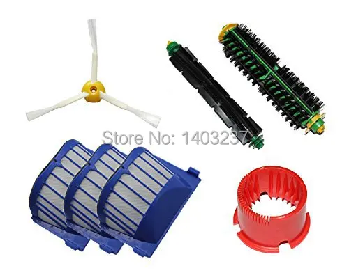 

Bristle Brush Flexible Beater Brush Side Brush Aero Vac Filter Cleaning Tool for iRobot Roomba 500 Series 536 550 551 552 564