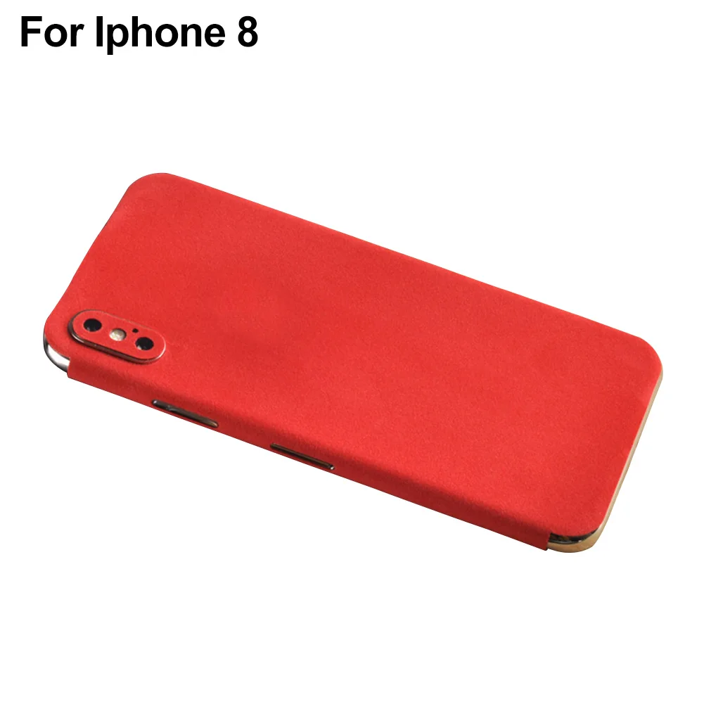 Роскошный Съемный Защитный Мягкий противоударный чехол для телефона с защитой от царапин, замшевая бархатная пленка для IPhone X 8 Plus - Цвет: Red For Iphone 8