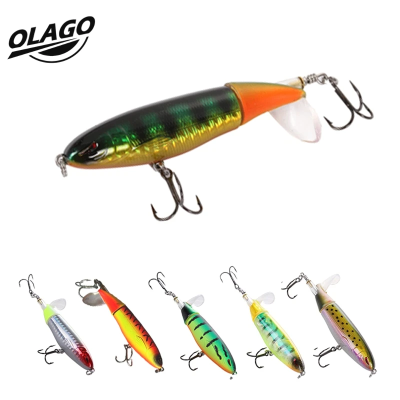 

Whopper Plopper Fishing Lure Topwater 13g 9cm Lifelike Pesca Hard Lure Bait Hooks Plopper Soft Rotating Tail Tackle For Fishing