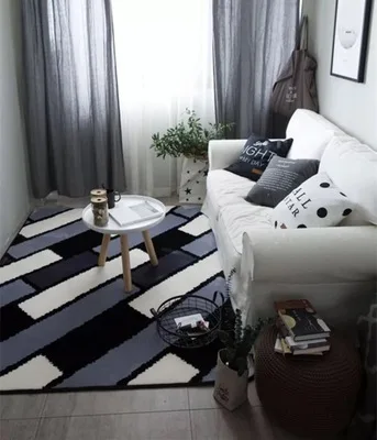 Черный и белый коврик для пикника на открытом воздухе/детский коврик для ползания/игровой коврик/Коврик для йоги, ковры для спальни для гостиной, домашние утолщенные коврики - Цвет: 5