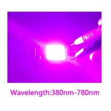 30PCS/LOT Full spectrum 380-780nm indoor instead sunlight actual Power 20w 30w 50W DIY led grow light chip for plants