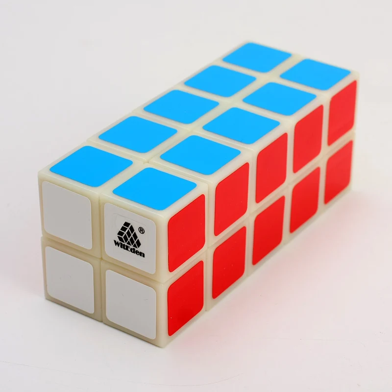 Лучший популярный витеден 2x2x5 куб и Qiyi Mofang valk 3 power 3x3x3 головоломка волшебный 3x3 скоростной куб Обучающие игрушки Прямая поставка - Цвет: WitEden2x2x5 Luminou