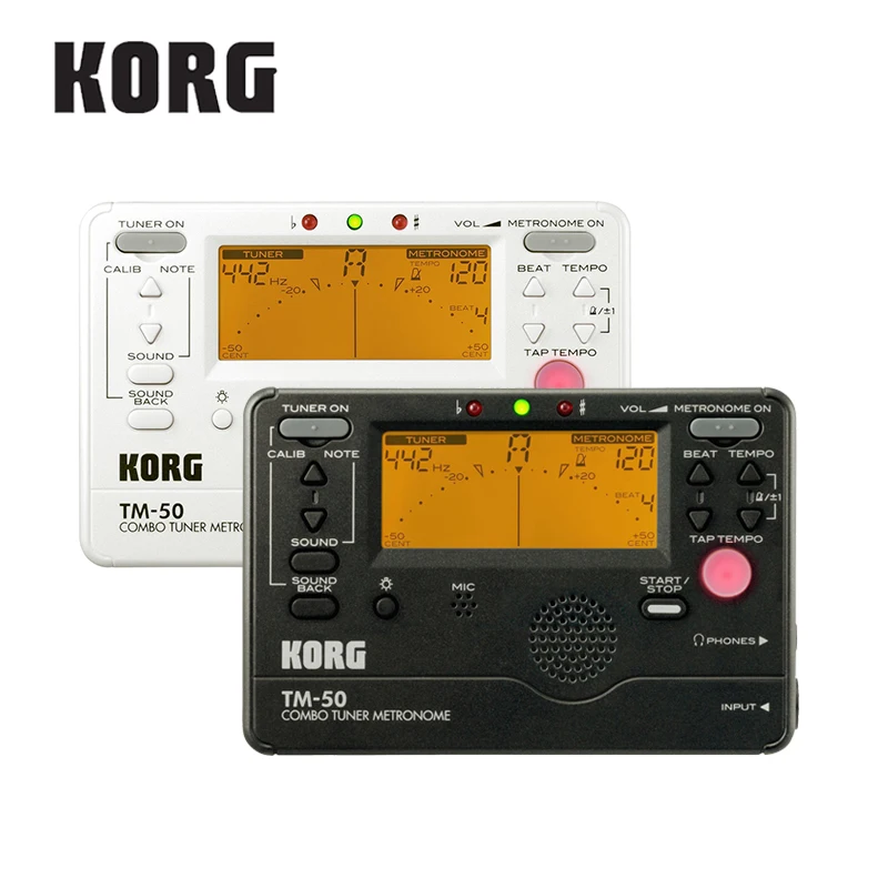 

KORG TM-50 TM60 Combo Tuner/Metronome can be used for wind, Guitar, Ukulele, and Piano Keyboard Instruments (Can Choose CM200)