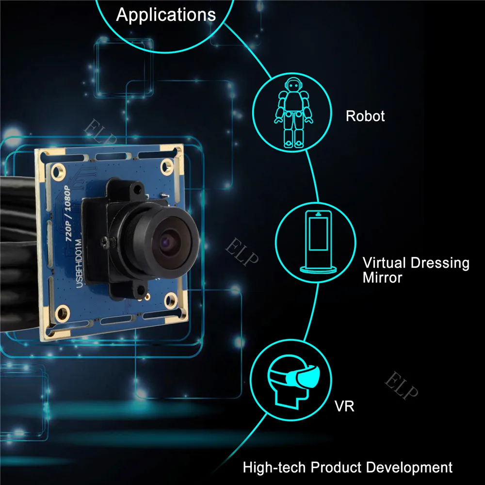 

2MP CMOS OV2710 2 megapixel FULL HD USB2.0 UVC 100-120FPS camera module for android TV box