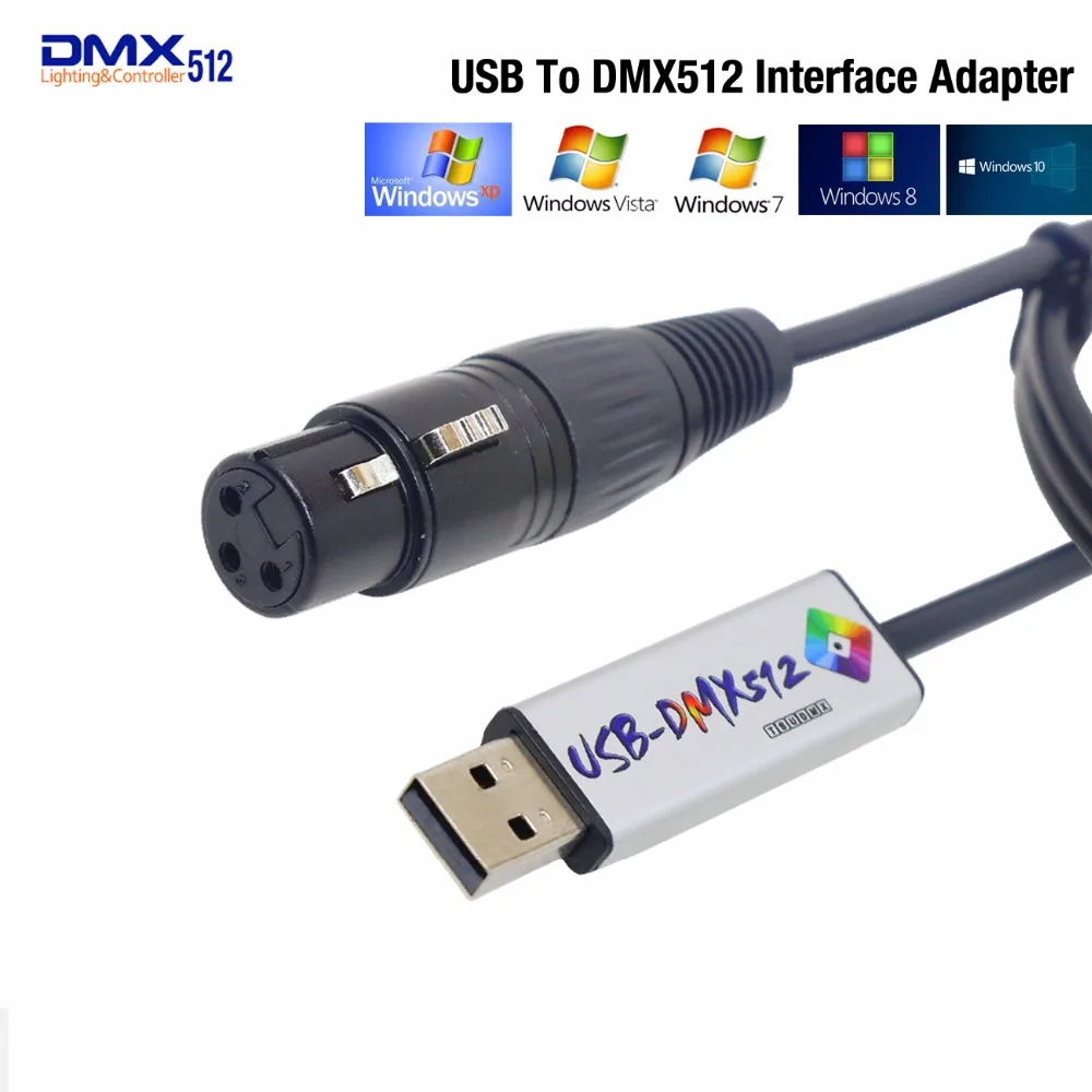 Диско-светильник, компьютерный диммер, USB-DMX512 контроллер, светодиодный, сценический светильник, USB DMX контроллер, USB-DMX интерфейс, адаптер