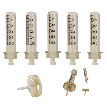 

0.5/0.3 mL seal Disposible Syringe Ampoule head needle for hyaluron gun pen High Pressure wrinkle removal water syringe 200PCS