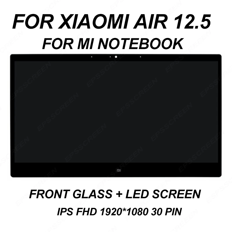 Laptop de Alta Painel de Exibição 13.3 para Xiaomi Vidro de 30 Notebook Qualidade Tela Ips Led Monitor Matriz Fhd Edp Pinos mi Air 13 10 High Quality Computador e Escritório