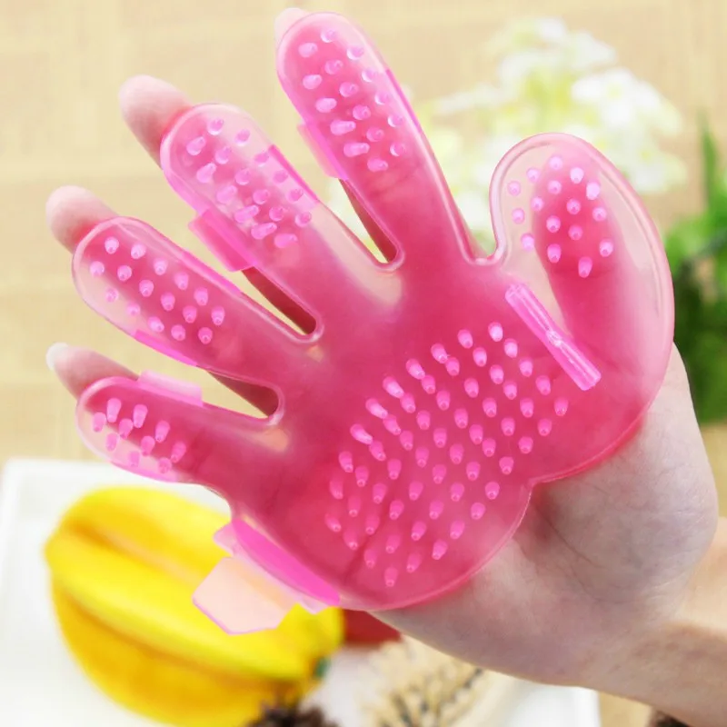 

Handheld Full Body Massage Bath Shampoo Brushes Cleansing Gloves Shower Cleansing Brush for Human Pet 2 In 1 Skin Care