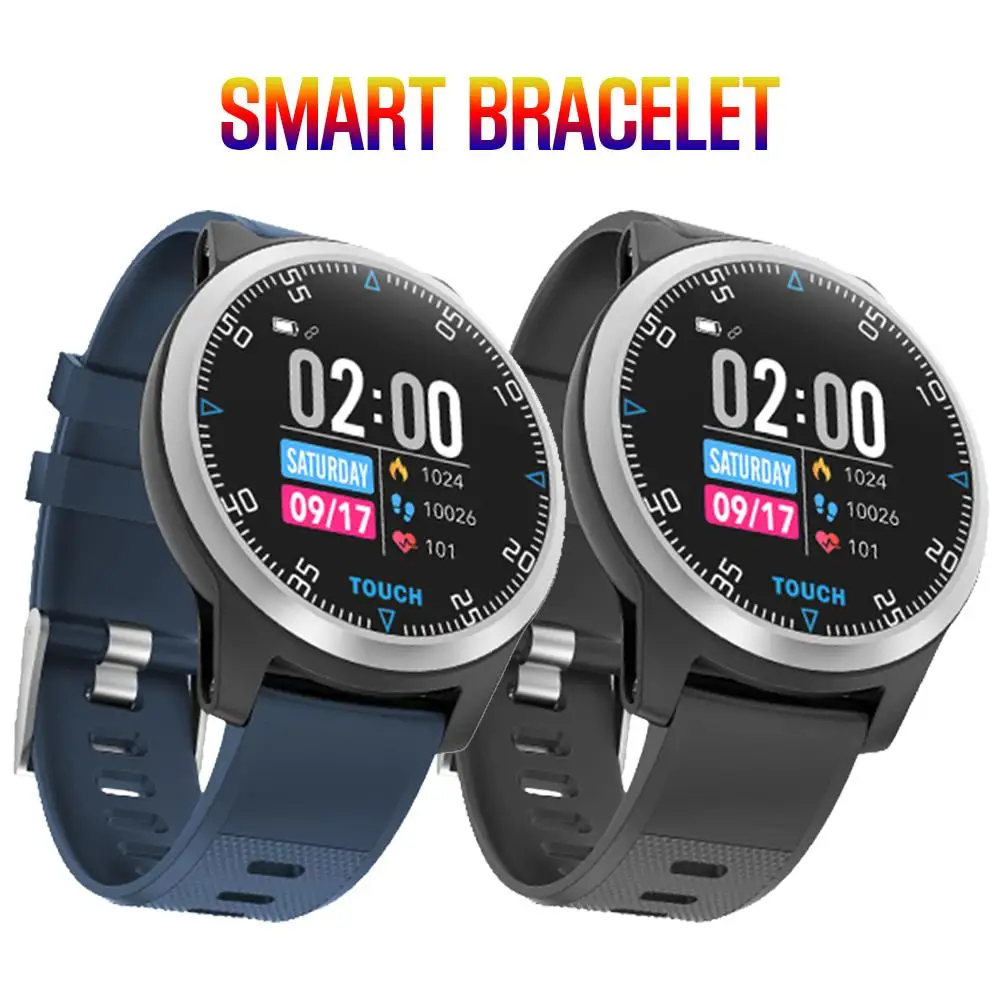 

Sport Smart Watch Waterproof ECG Heart Rate Blood Pressure Fitness Tracker Touch Screen Bluetooth Smart Bracelet For Android Ios