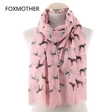 FOXMOTHER новые белые розовые шарфы для собак Далматин женские шарфы для собак женские подарки для любителей собак мам