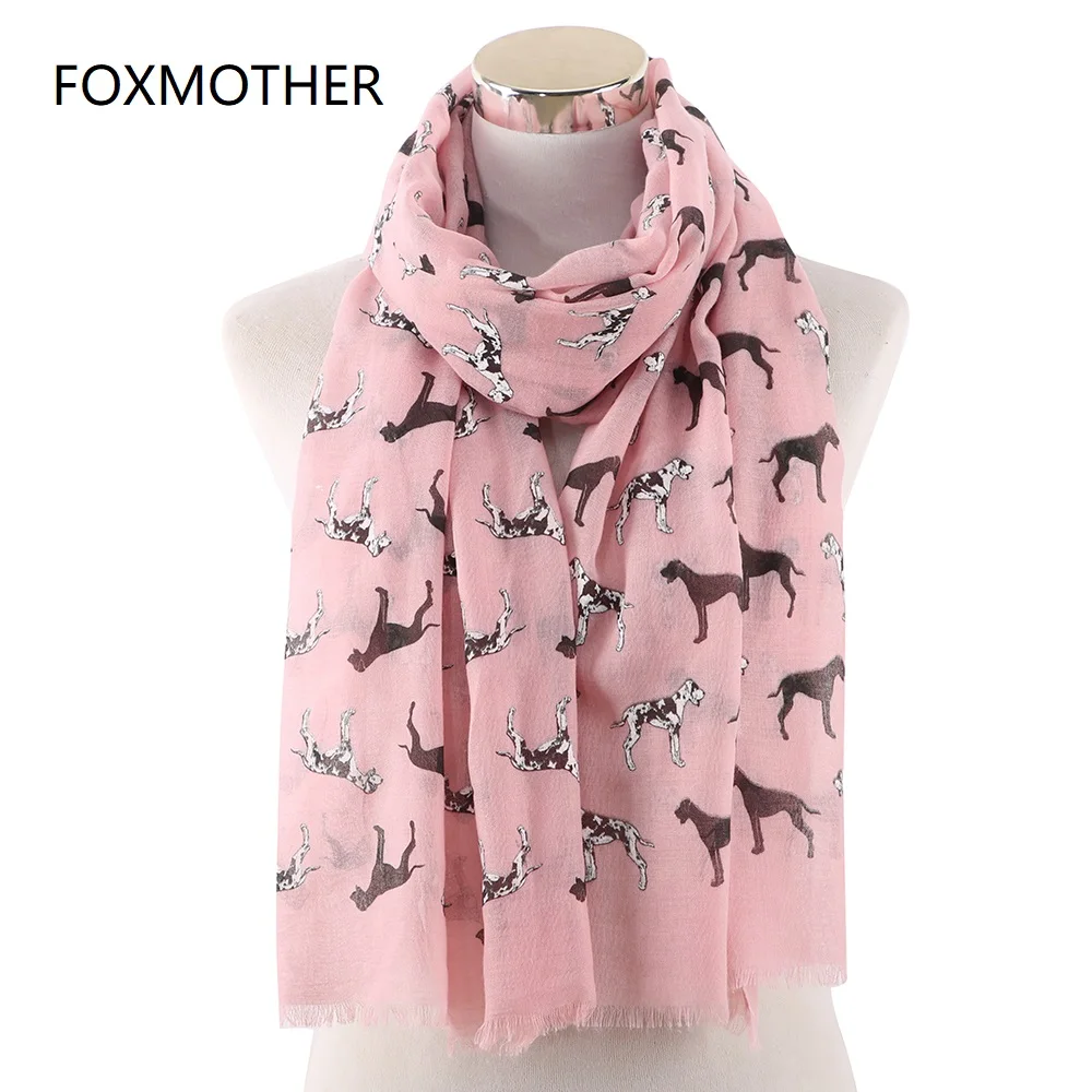 Новинка Белые и розовые далматинские шарфы FOXMOTHER для собак женский