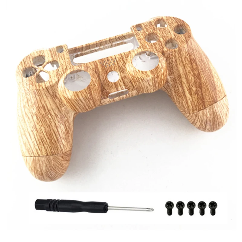 

PS4 Controller Custom Wood Grain Hydro Dipped Woodgrain Shell Mod Kit Case For Sony Playstation 4 PS4 Accessories Replacement