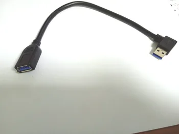 

1000pcs NEW USB 3.0 Male TO Female Down Angle CONNECTOR Extension Cable 16cm