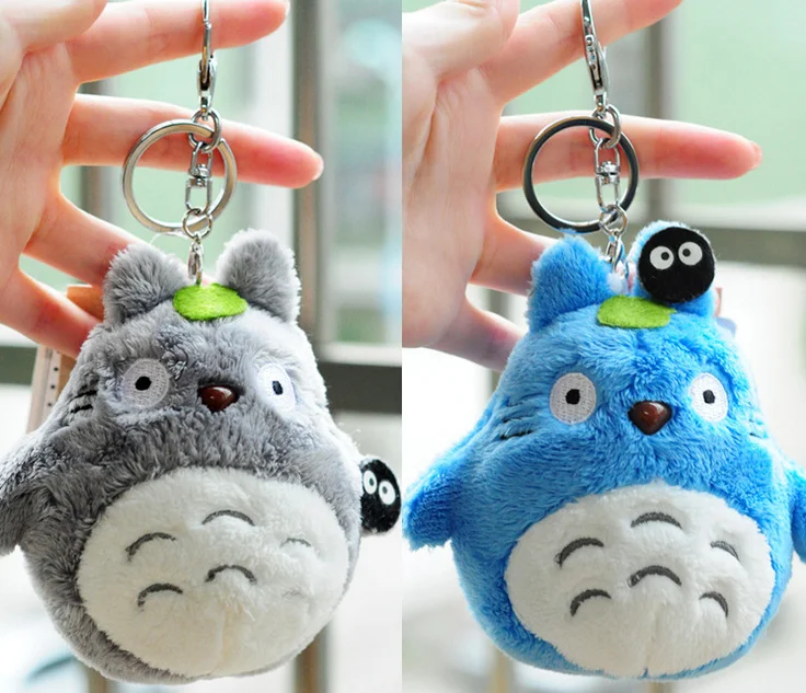 

10cm my neighbor totoro plush toy 2018 New kawaii anime totoro keychain toy stuffed plush totoro doll I0138