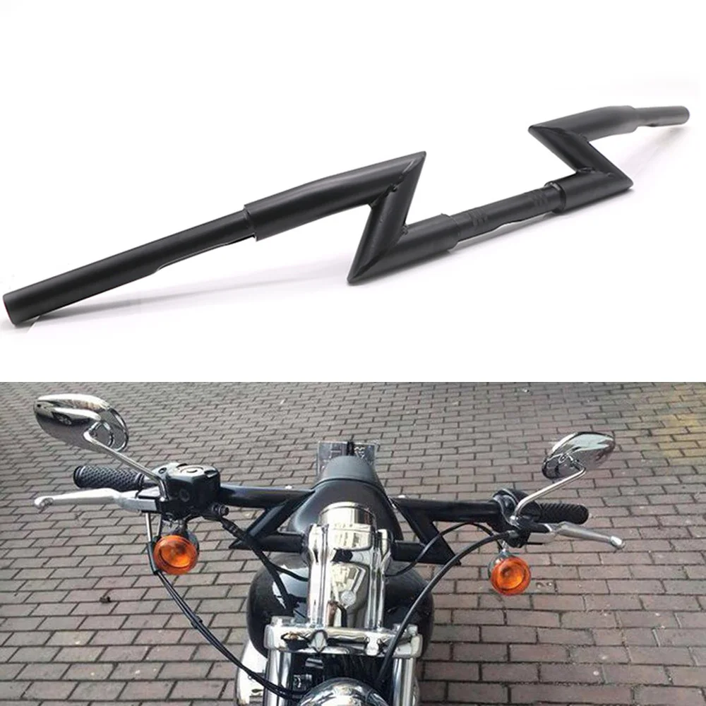 1 ''руль 25 мм Мотоцикл Чоппер поплавок руль Z бар для Харли Спрингера Softail Dyna Glide XL Sportster 883 Street Bob