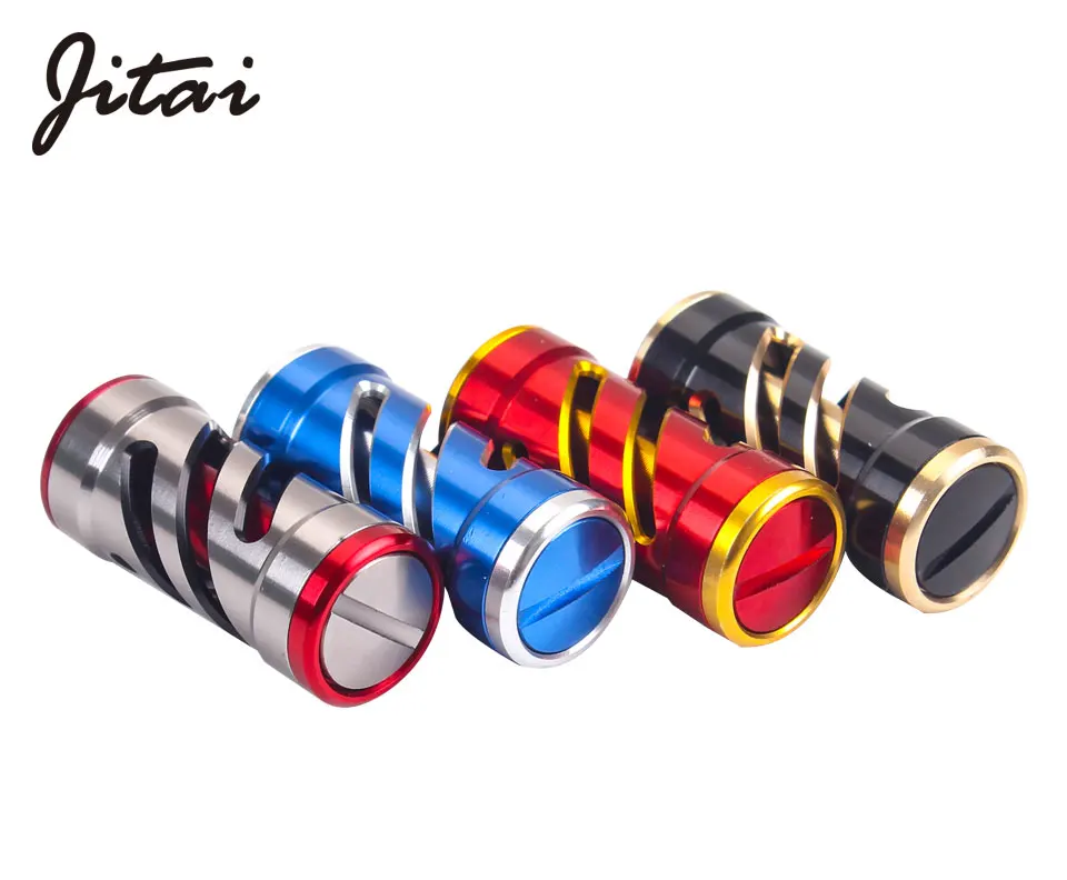 Acessório para Arremesso e spinning Carretel de Pesca Botão de Punho do Metal Roda de Substituição Jitai Usinado Diy Manivela Roqueiro Enfrentar Reels 6 carretel de pesca alça diy manivela substituição