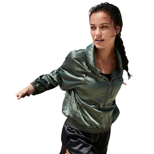 mid zipper pullover jacket
