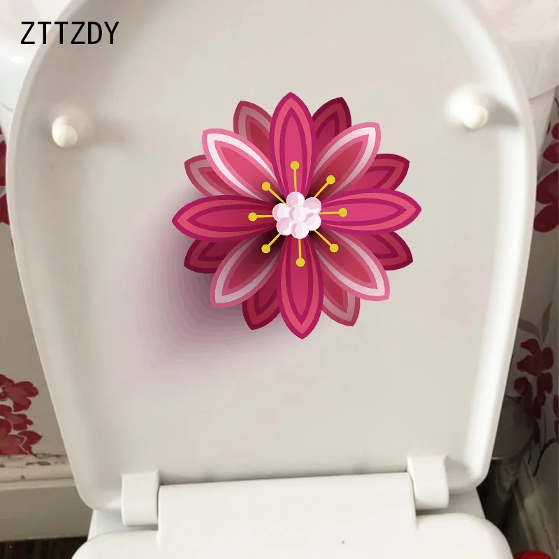 Трехмерная бумажная наклейка для унитаза ZTTZDY 23*21 8 см модная домашняя Настенная