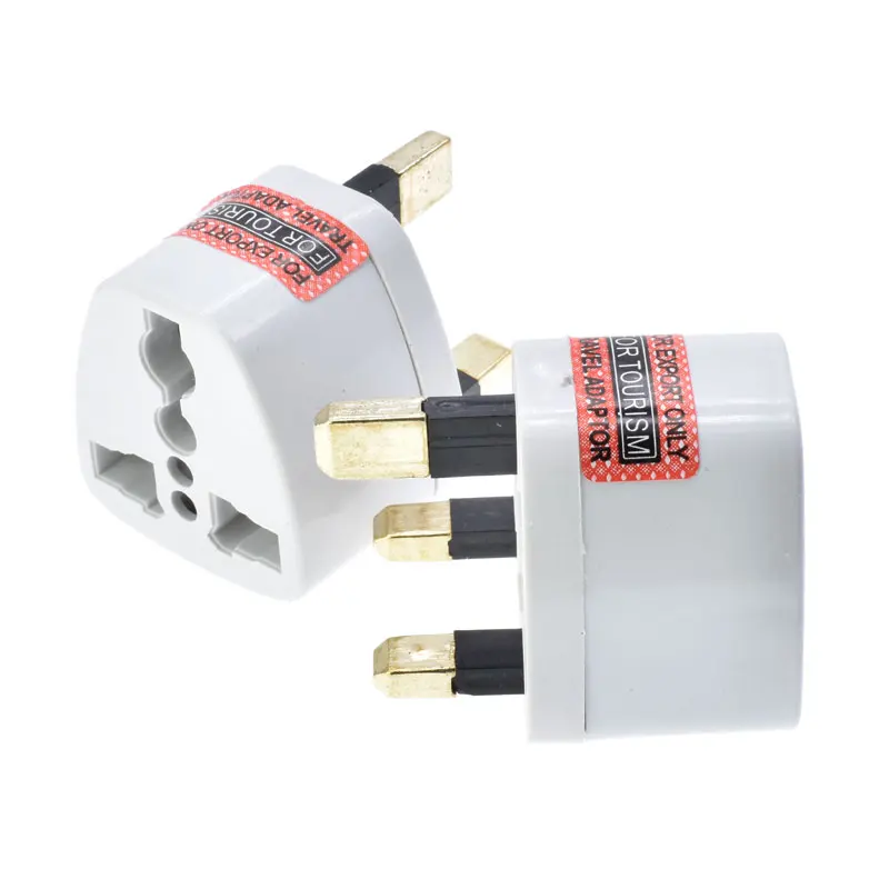 Multifunction conversion plug EU US AUS European type F to UK type G 3 pins 13A charge power plug adapter