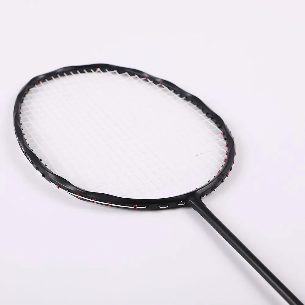 1 unid zarsia 100% badminton raqueta de carbono luz 4U ataque hombres mujeres entrenamiento negro Bádminton