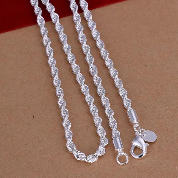 Fss051 Fashion Sterling Silver 925 Jewelry Set For Men Rope Chain Fss051 Fashion Sterling Silver 925 Jewelry Set For Men Rope Chain Necklace And Bracelet In Sets From Accessories On Aliexpress