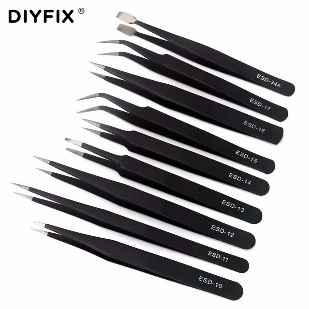 Stainless Steel Tweezers Kit (4)