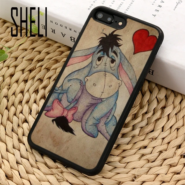 SHELI Love eeyore чехол для телефона iPhone 5 6 6s 7 8 plus 11 pro X XR XS max Samsung S6 S7 edge S8 S9 S10 |