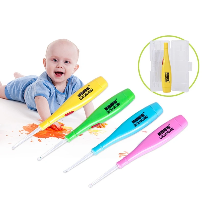

1PC Light Earpick Safety Ear Pick Cleaning Tool Baby Kid Cleaner Health Care Remover Random Color-m15