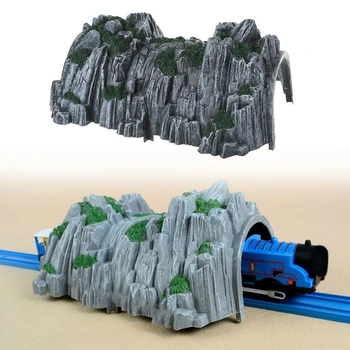 

High Quality Plastic Rockery Tunnel Track Train Slot Railway Accessories Toy