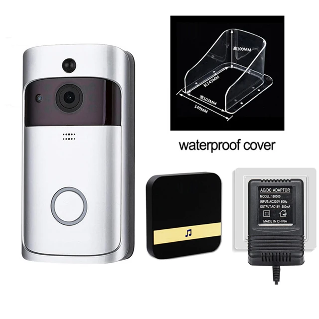 WiFi смарт-видео, дверной звонок камера беспроводной дверной звонок 720P беспроводной домашний охранный звонок перезаряжаемый аккумулятор для камеры приложение ToSee - Цвет: option4