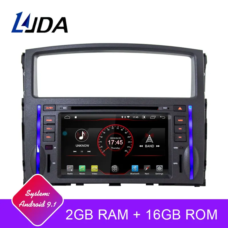 Cheap LJDA Android 9.1 Car DVD Player For Mitsubishi Pajero V97 V93 2006-2011 Wifi GPS Navi Car Radio 2G RAM Stereo Audio Multimedia 0