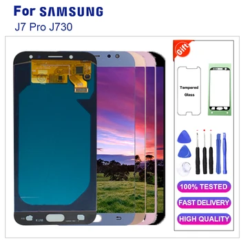 

For Samsung Galaxy J7 Pro 2017 J730F LCD Display Touch Screen Digitizer For Samsung J7 Pro 2017 J730 Display Replacement+Tools