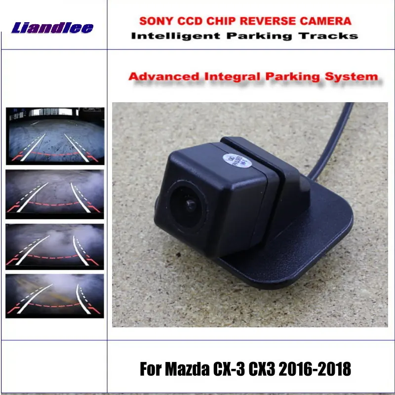 

HD CCD SONY Rear Camera For Mazda CX-3 CX3 2016-2018 Intelligent Parking Tracks Reverse Backup / NTSC RCA AUX 580 TV Lines