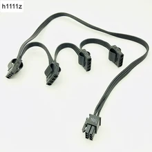 Pci-e 6pin macho 1 para 4x molex 4pin, fonte de alimentação, multialicate para corsair rmx series rm1000x rm850x rm750x rm650x rm550x
