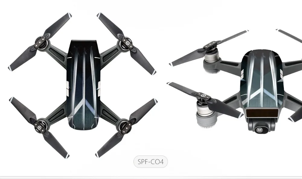 PGYTECH Водонепроницаемый ПВХ Drone защитный чехол из поликарбоната Стикеры тела Стикеры для DJI камера Spark Дрон аксессуары CO3/CO4/CO8